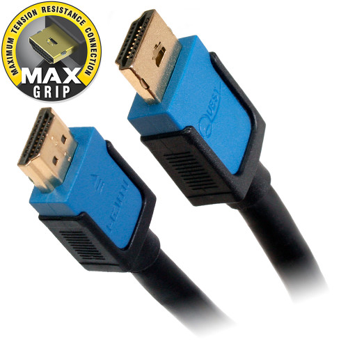 Quest HDI-1430 30Ft MaxGrip 4K2K High-Speed HDMI Cable