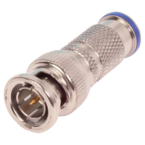 Quest COM-2016 75 Ohm RG6-Quad BNC (M) Compression Connector, 10 Pack