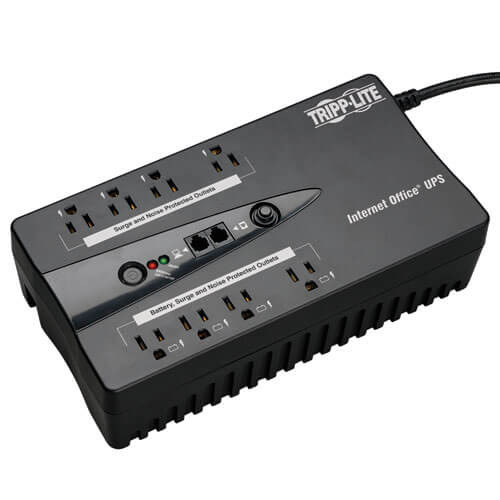 Tripp-Lite INTERNET600U Internet Office 120V 600VA 300W Standby UPS, Ultra-Compact Desktop, USB