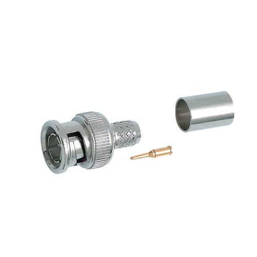 Quest CBB-3210 75 Ohm BNC (M) RG59/62 3-Piece Crimp-On Connector