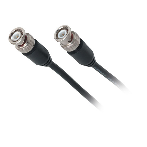 Quest NBC-1512 12Ft 50 Ohm BNC (M-M) RG58 Black Cable