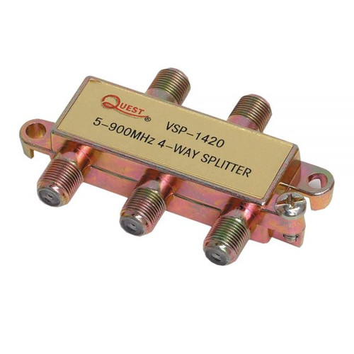 Quest VSP-1420 4-Way 900 Mhz CATV Splitter