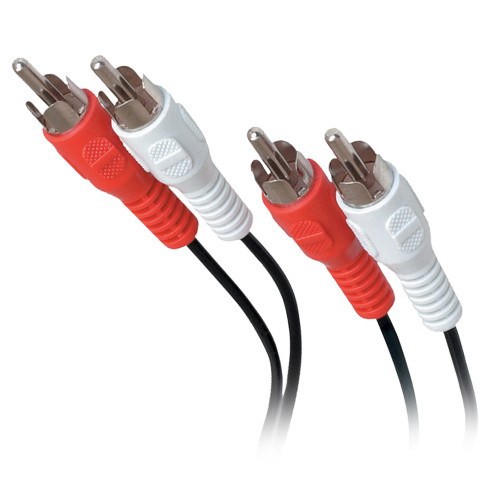 Quest VCA-3103 3Ft Red/White RCA (M-M) Dual Stereo Cable