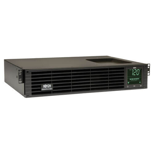 Tripp-Lite SM1000RM2UTAA TAA SmartPro 120V 1kVA 800W Line-Interactive Sine Wave UPS, 2U Rack/Tower, Network Card Options, LCD, USB, 6 Outlets