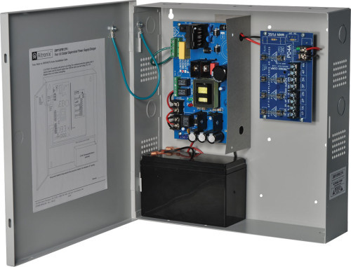 Altronix SMP10PM12P4220 12VDC,10A 4 Fuse Cab PS 220 v