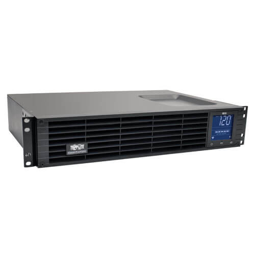 Tripp-Lite SMC10002URM SmartPro 120V 1kVA 700W Line-Interactive Sine Wave UPS, 2U Rack/Tower, LCD, USB, DB9, 6 Outlets