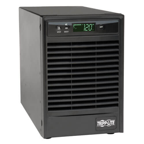Tripp-Lite SU1000XLCD SmartOnline 120V 1kVA 900W Double-Conversion UPS, Tower, Extended Run, Network Card Options, LCD, USB, DB9 Serial