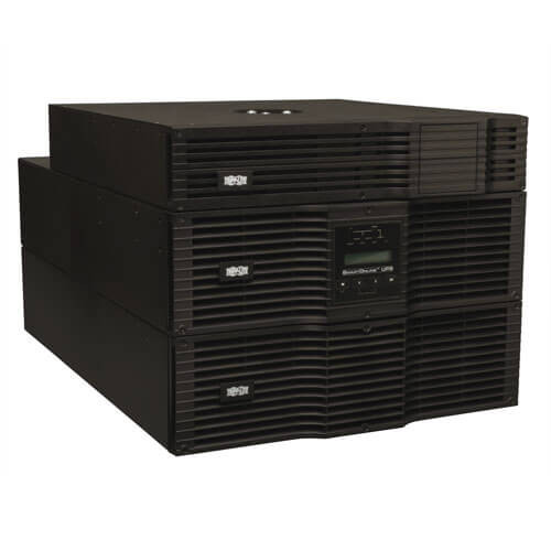 Tripp-Lite SU8000RT3U1TF SmartOnline 208 & 120V 8kVA 7.2kW Double-Conversion UPS, 8U Rack/Tower, Extended Run, Network Card Options, USB, DB9 Serial, Bypass Switch, NEMA outlets