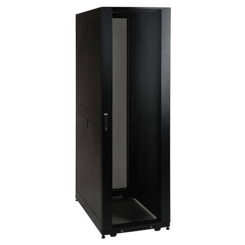 Tripp-Lite SR45UBSP1 45U SmartRack Standard-Depth Rack Enclosure Cabinet with doors, side panels & shock pallet packaging