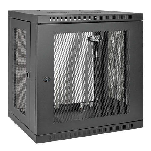 Tripp-Lite SRW12U SmartRack 12U Low-Profile Switch-Depth Wall-Mount Rack Enclosure Cabinet