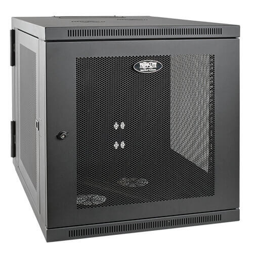 Tripp-Lite SRW12US33 SmartRack 12U Server-Depth Wall-Mount Rack Enclosure Cabinet, Hinged Back