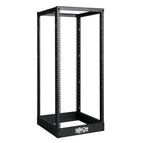 Tripp-Lite SR4POST25 25U SmartRack 4-Post Open Frame Rack - Organize and Secure Network Rack Equipment