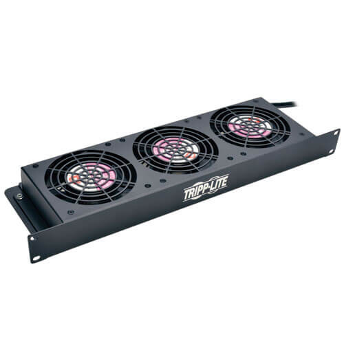 Tripp-Lite SRFAN1U SmartRack 1U Fan Tray, 3 120V High-Performance Fans, 210 CFM, 5-15P Plug