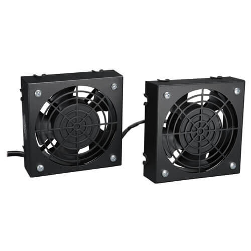 Tripp-Lite SRFANWM SmartRack Wall-Mount Roof Fan Kit - 2-120V high-performance fans; 210 CFM; 5-15P plug
