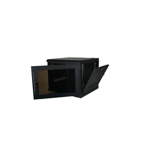 Quest WM2019-07-02 7U Black Front/Side Access Wall Enclosure