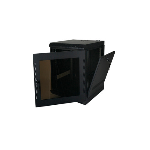 Quest WM2019-11-02 11U Black Front/Side Access Wall Enclosure
