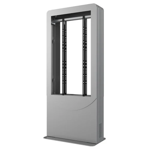 Peerless KIPC2549B-3-S Back-to-Back Portrait Kiosk Enclosure for 49" Displays - Silver