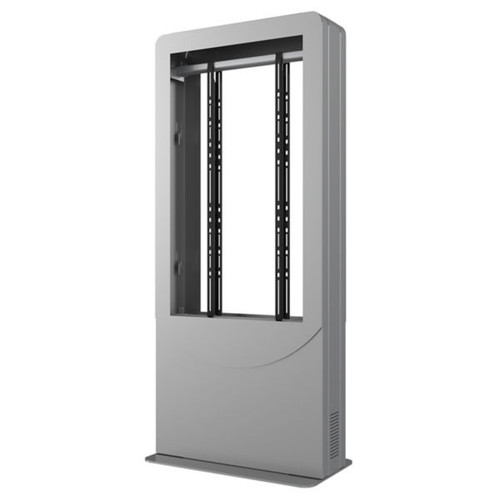 Peerless KIPC2555B-3 Back-to-Back Portrait Kiosk Enclosure for 55" Displays - Gloss Black