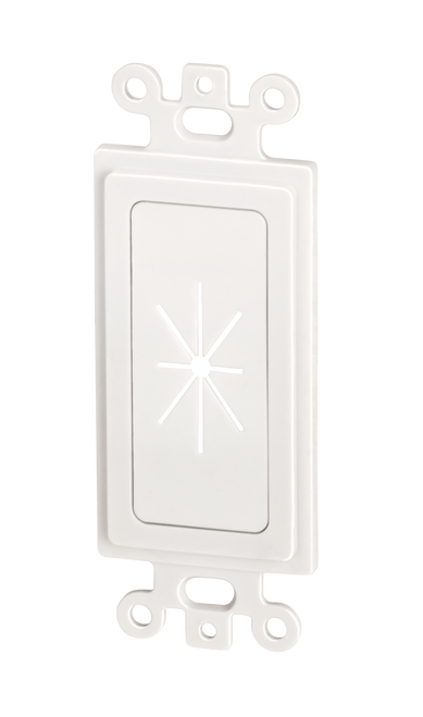 DataComm 45-0016-BK Decor Insert w/ Flexible Opening, Black