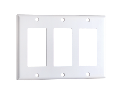 DataComm 20-5125 Decor Wall Plate, 2-Gang, Lite Almond