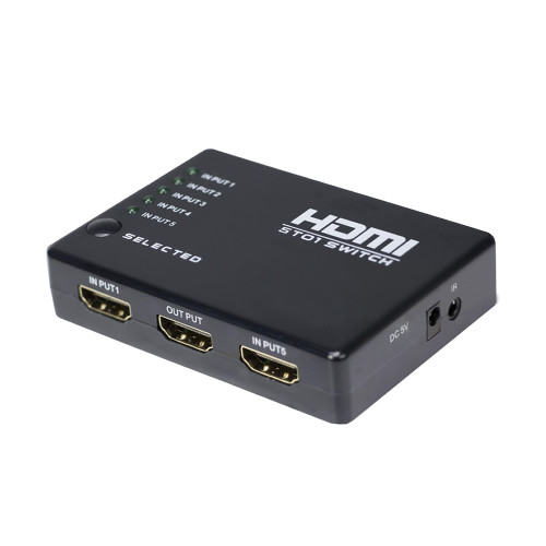 Metra AV AS-HDM-5X1SW 5-In 1-Out HDMI Switch