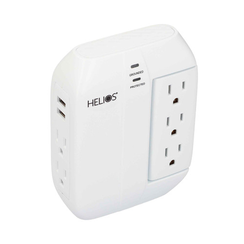 Metra AV AS-HP-5R 5-Outlet Wall Tap Surge Protector