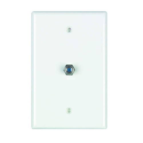 DataComm 32-2024-LA 2.4 GHz Coax Wall Plate, Lite Almond