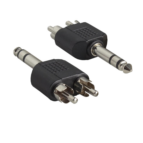 Metra AV CS-ADPQISMRCASM 1/4" Male to 2 RCA Male Adapter