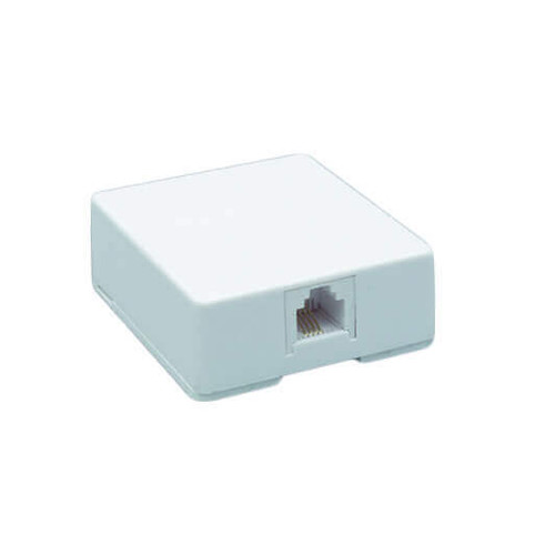 DataComm 20-2011 Color-Rite Surface Block - 4-Conductor, Ivory