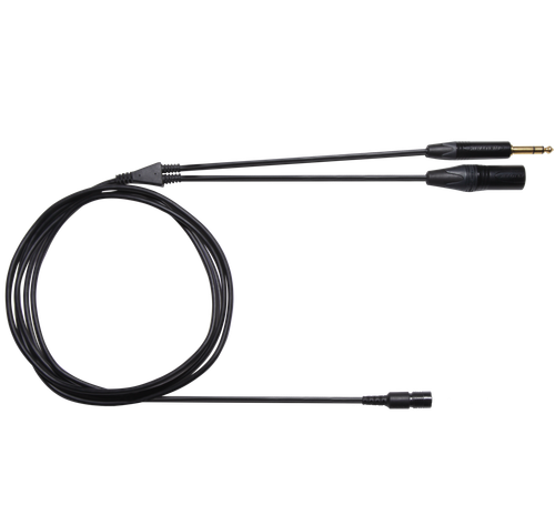 Shure BCASCA-NXLR3QI 6.3mm Cable Assembly with Neutrik Connector for BRH440M, BRH441M and BRH50M