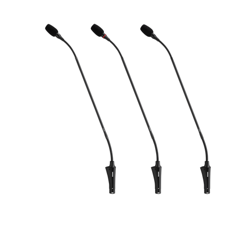 Shure CVG18-B/C Cardioid-18" Dual-Section Gooseneck Condenser Microphone, Inline Preamplifier, Flange Mount, Black