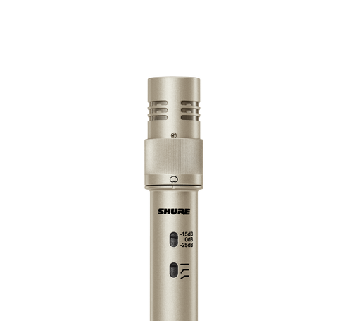 Shure KSM141/SL Dual-Pattern (Cardioid/Omnidirectional) Studio Condenser Microphone (Champagne), Foam Windscreen and Carrying Case