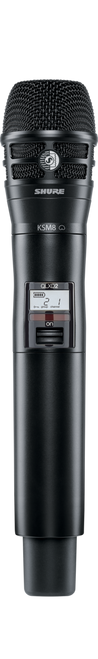 Shure QLXD2/K8B=-H50 Black QLXD HH Transmitter with KSM8 capsule