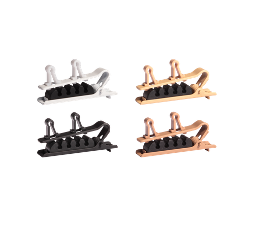 Shure RPM40TC/M SINGLE TIE CLIP MIX, 1 BLACK/1 TAN/1 COCOA/1 WHITE