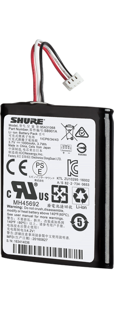 Shure SB901A Rechargeable Lithium-ion Battery