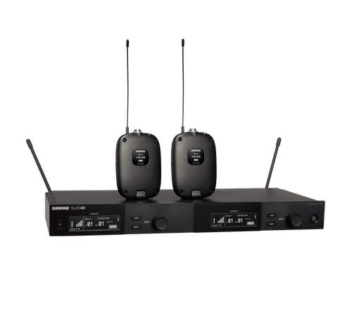 Shure SLXD14D-J52 Dual Combo System with (2) SLXD1 Bodypacks and SLXD4D Receiver