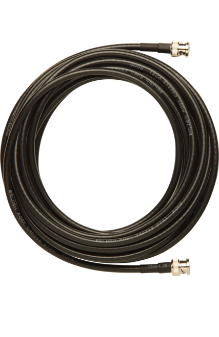 Shure UA825 25' UHF Remote Antenna Extension Cable, BNC-BNC, RG8X/U Type