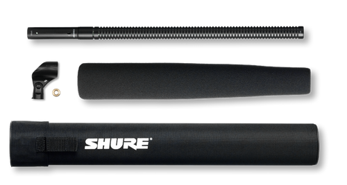 Shure VP89M Medium Condenser Shotgun Microphone with Case and Foam Windscreen
