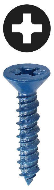 L.H. Dottie 14P134 1/4'' x 1-3/4'' Phillips Flat Head Concrete Screw Anchor
