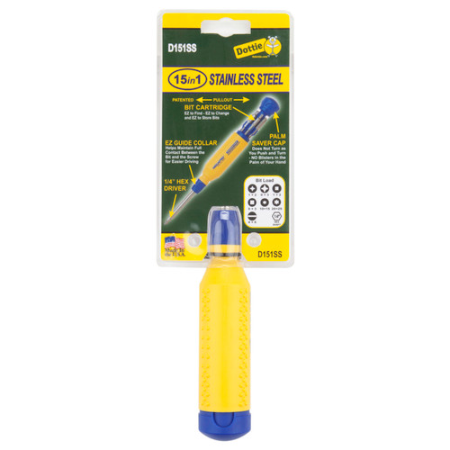 L.H. Dottie D151SS 15 in 1 Stainless Steel Screwdriver