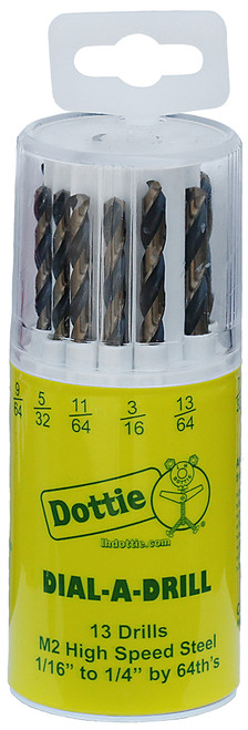 L.H. Dottie DB13K 13 Pc High Speed Dial-A-Drill Kit