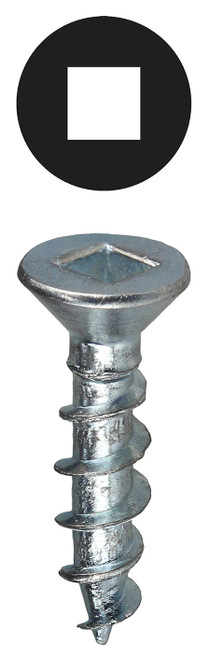 L.H. Dottie DDFW10212 #10 x 2-1/2'' Square Drive Flat Head Wood Screw