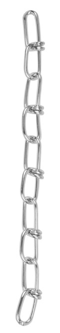 L.H. Dottie DL20 2/0 #10 Gauge Bright Galvanized Double Loop Chain