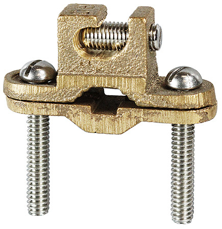 L.H. Dottie DLI25 3/8''-1'' Bronze Bare Ground Clamp w/ Lay in Lug