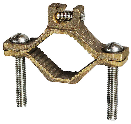 L.H. Dottie DLI27 1-1/4''-2'' Bronze Bare Ground Clamp w/ Lay in Lug