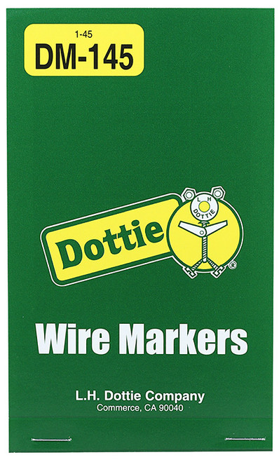 L.H. Dottie DM145 Vinyl Cloth Wire Marker Book (1-45)