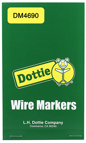 L.H. Dottie DM4690 Vinyl Cloth Wire Marker Book (46-90)