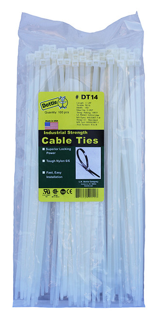 L.H. Dottie DT11 11'' Natural Standard Duty Cable Tie
