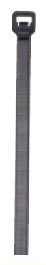 L.H. Dottie DT11BBULK 11.2'' UV Black Nylon Cable Tie (500 Pack) Angled Tip