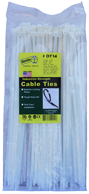 L.H. Dottie DT14 14.5'' Natural Standard Duty Cable Tie